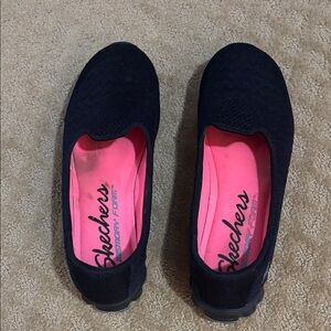 Skechers Women's Black Slip-On Sneakers